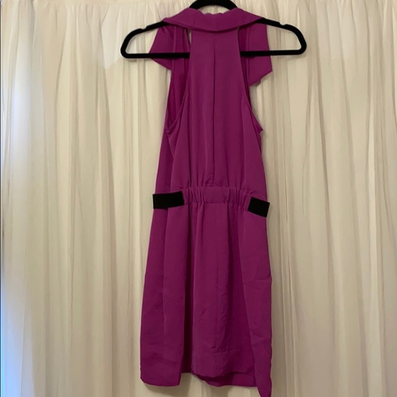 Fuchsia Ruffle Neck RACHEL Rachel Roy Dress - Picture 3 of 4